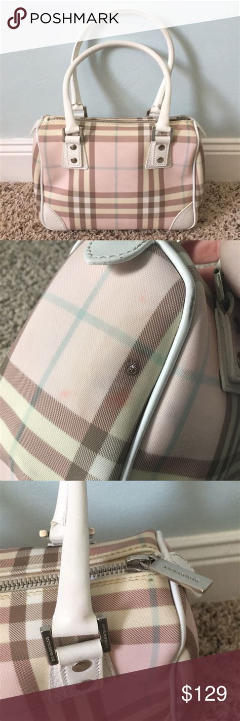 authentic burberry nova check tote|Burberry pink nova check bag.